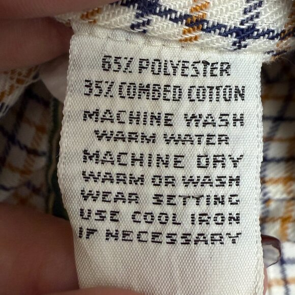 VINTAGE Men's L.L. BEAN Soft Plaid Button Down Shirt | Size M 15-15.5 - Picture 7 of 7